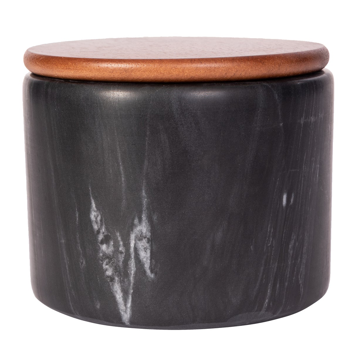 Artifacts Trading Company Small Marble Storage Canister Black Matte